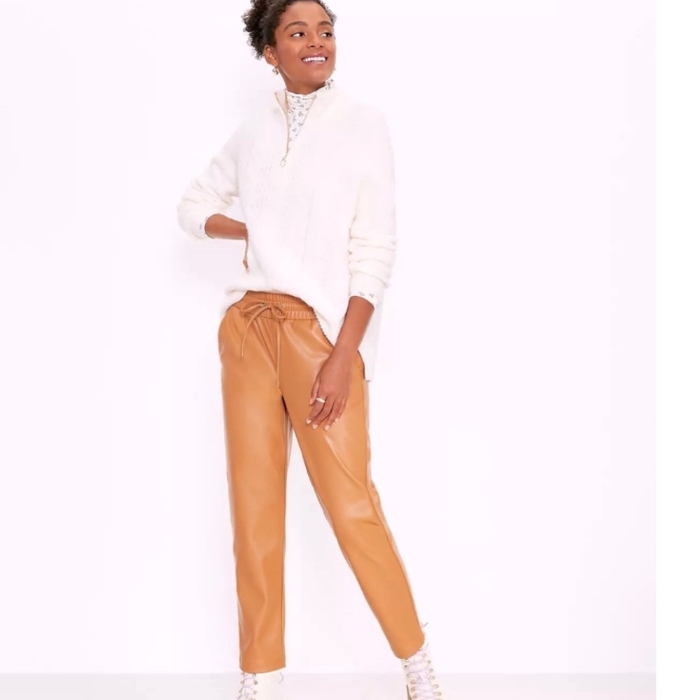 Loft Faux Leather Pants - new with tags!